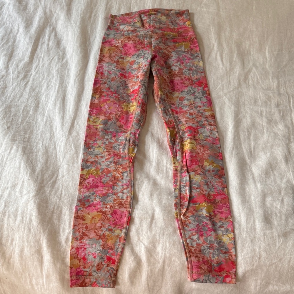 lululemon athletica Align Multicolor Floral Leggings 25” Size 2